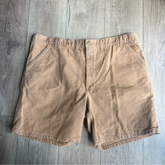 Carhartt vintage men size 44 cargo shorts tan 90s duck canvas WU1906 - Picture 5 of 5